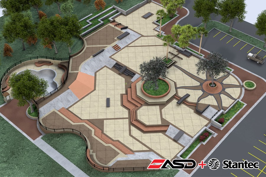 Encinitas Wheel Friendly Skate Plaza Skatepark